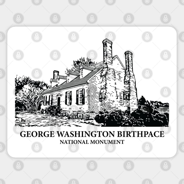 George Washington Birthplace National Monument Sticker by Lakeric